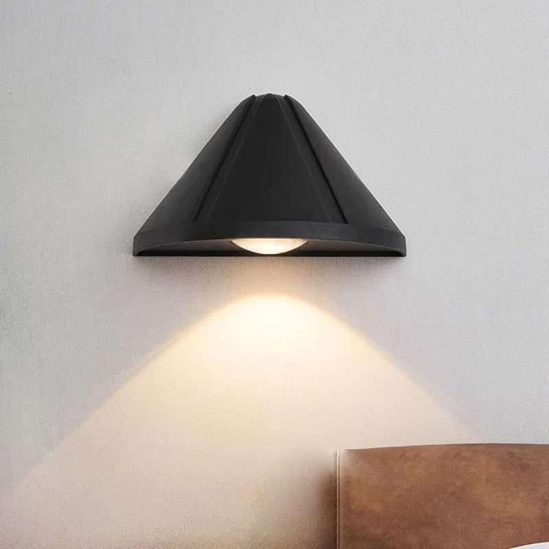 Simplicity Cone Aluminum Optical Lens LED Wall Sconce Lamp