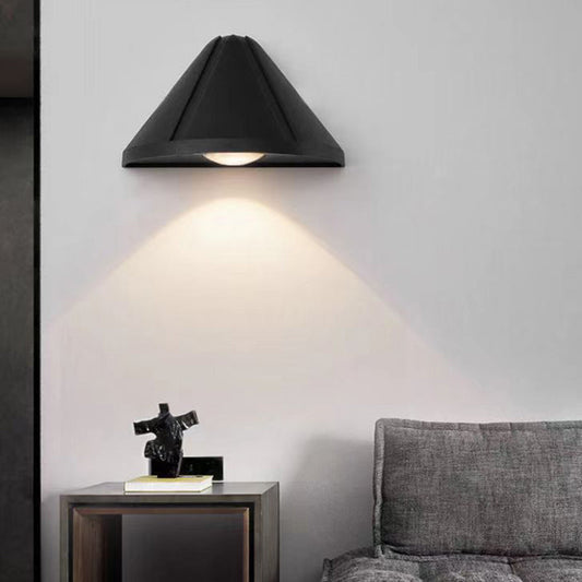 Simplicity Cone Aluminum Optical Lens LED Wall Sconce Lamp