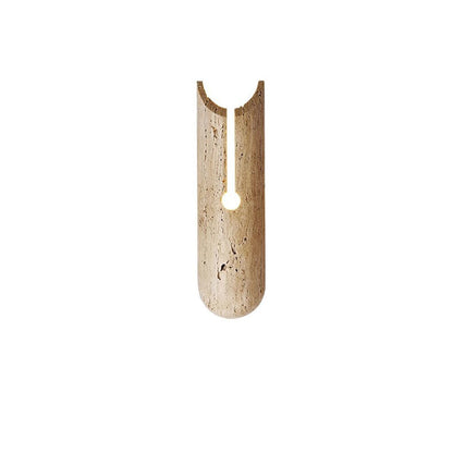 Rectangle Yellow Travertine LED Wall Sconce Lamp