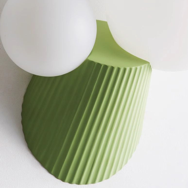Creative Cactus Cylinder Resin PE 2-Light Wall Sconce Lamp