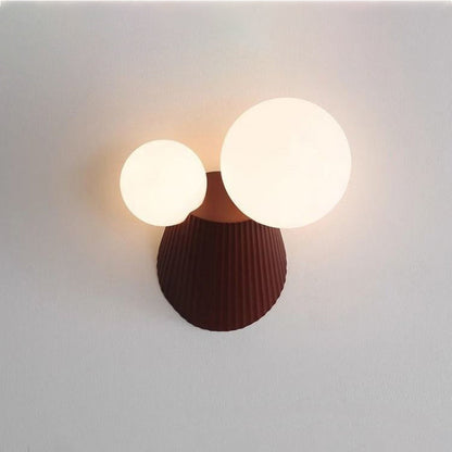 Creative Cactus Cylinder Resin PE 2-Light Wall Sconce Lamp