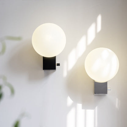 Simplicity Rectangular Iron Glass 1-Light Wall Sconce Lamp