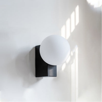 Simplicity Rectangular Iron Glass 1-Light Wall Sconce Lamp