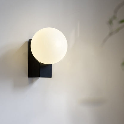 Simplicity Rectangular Iron Glass 1-Light Wall Sconce Lamp