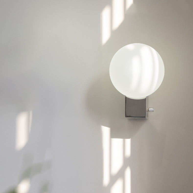 Simplicity Rectangular Iron Glass 1-Light Wall Sconce Lamp