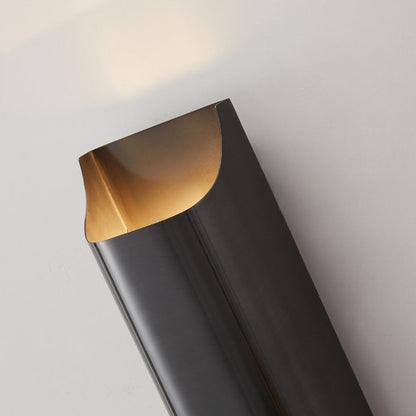 Modern Luxury Rectangular Copper 2-Light Wall Sconce Lamp