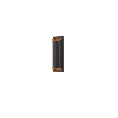 Modern Luxury Rectangular Copper 2-Light Wall Sconce Lamp