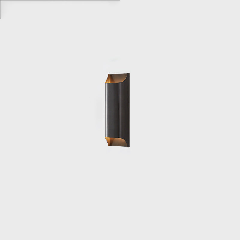 Modern Luxury Rectangular Copper 2-Light Wall Sconce Lamp