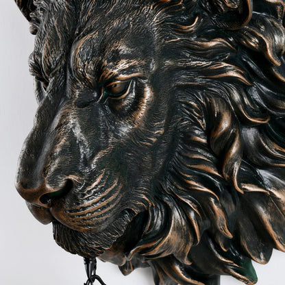 Lion Water Drop Resin Crystal 1-Light Wall Sconce Lamp