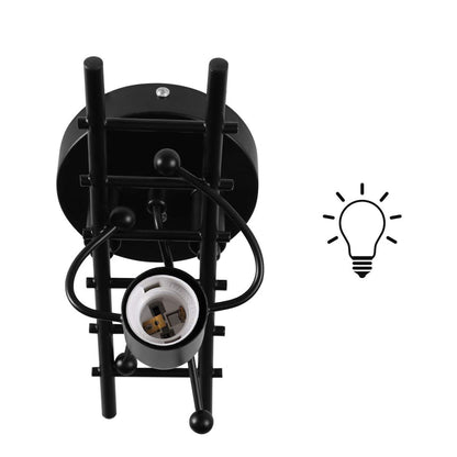 Creative Matchmaker Staircase Iron 1-Light Wall Sconce Lamp