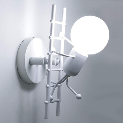 Creative Matchmaker Staircase Iron 1-Light Wall Sconce Lamp