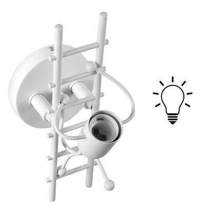 Creative Matchmaker Staircase Iron 1-Light Wall Sconce Lamp