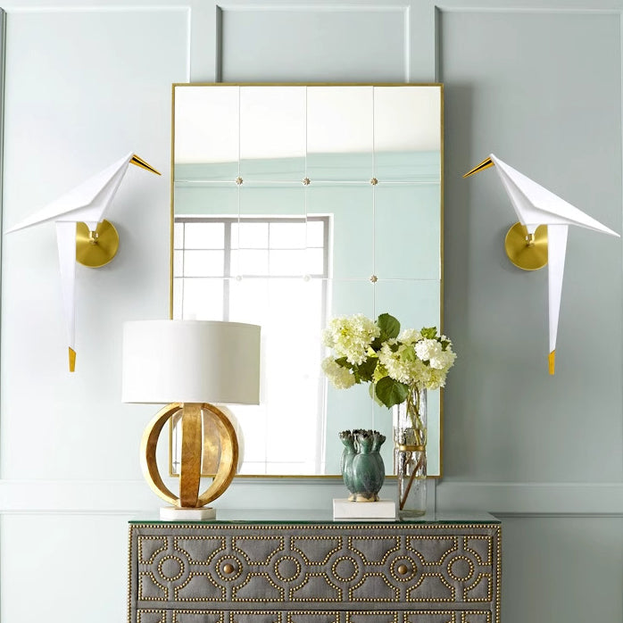 Creative Bird Iron Acrylic LED Wall Sconce Lamp