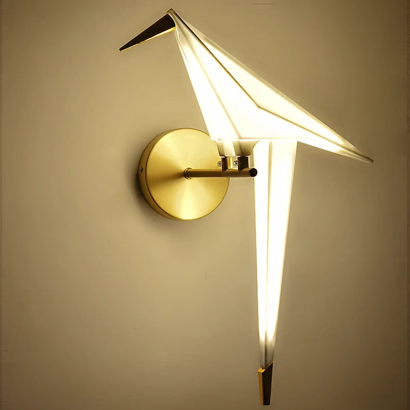 Creative Bird Iron Acrylic LED Wall Sconce Lamp
