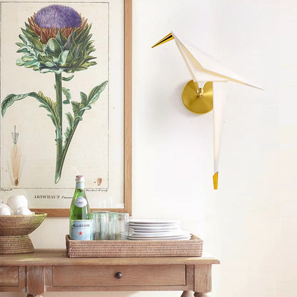 Creative Bird Iron Acrylic LED Wall Sconce Lamp