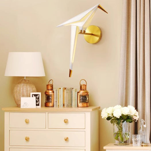 Creative Bird Iron Acrylic LED Wall Sconce Lamp