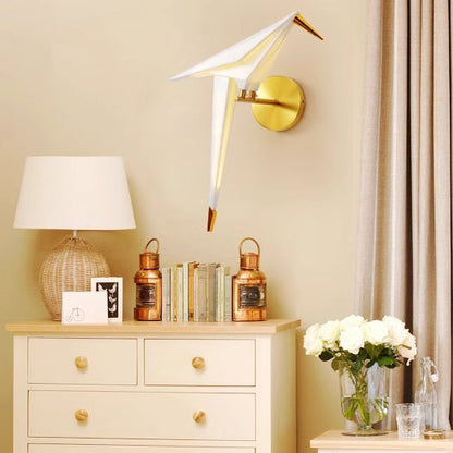 Creative Bird Iron Acrylic LED Wall Sconce Lamp