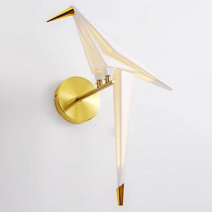 Creative Bird Iron Acrylic LED Wall Sconce Lamp