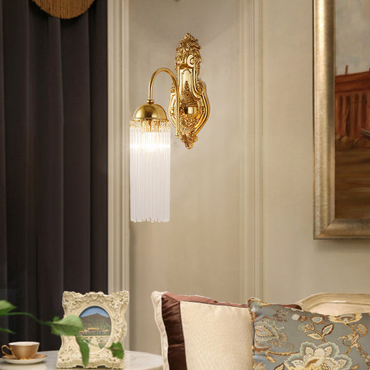 European Dome Copper Glass 1/2 Light Wall Sconce Lamp