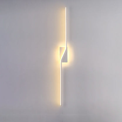 Nordic Long Strip Iron Silicone LED Wall Sconce Lamp