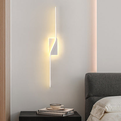 Nordic Long Strip Iron Silicone LED Wall Sconce Lamp