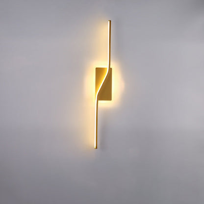 Nordic Long Strip Iron Silicone LED Wall Sconce Lamp