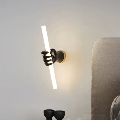Creative Palm Resin Acrylic LED Wall Sconce Lamp