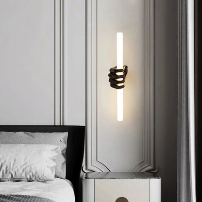 Creative Palm Resin Acrylic LED Wall Sconce Lamp