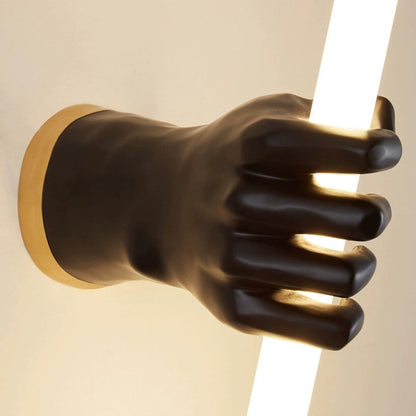 Creative Palm Resin Acrylic LED Wall Sconce Lamp
