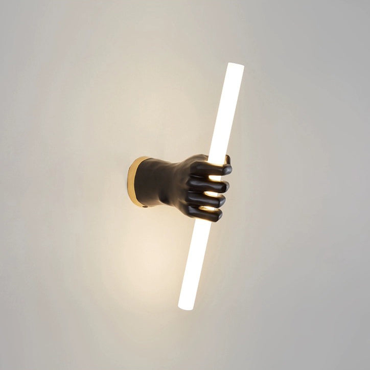 Creative Palm Resin Acrylic LED Wall Sconce Lamp