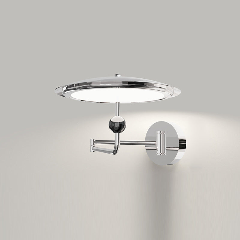 Simplicity Flying Saucer Metal Acrylic LED Wall Sconce Lamp