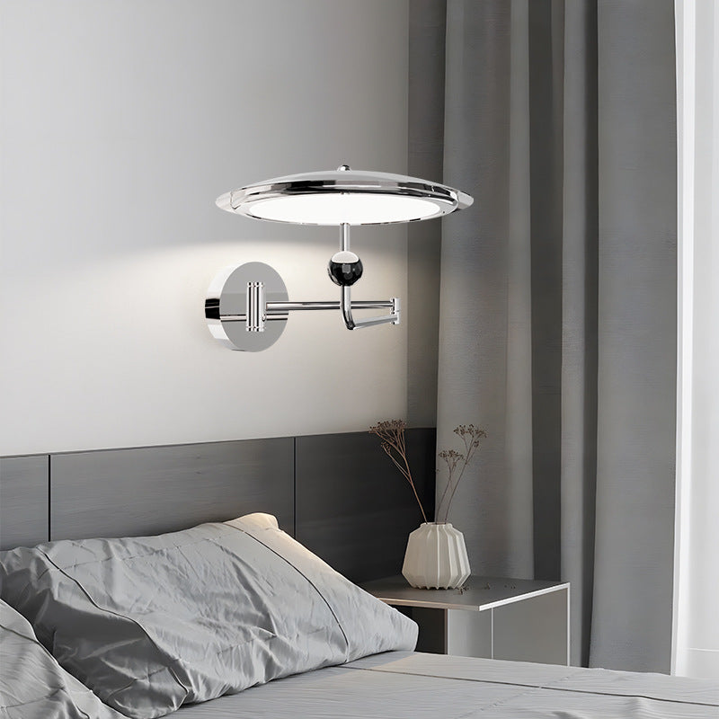 Simplicity Flying Saucer Metal Acrylic LED Wall Sconce Lamp