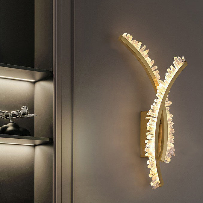 Deco Design Crystal Stainless Steel LED Wall Sconce Lamp