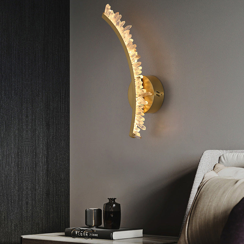 Deco Design Crystal Stainless Steel LED Wall Sconce Lamp