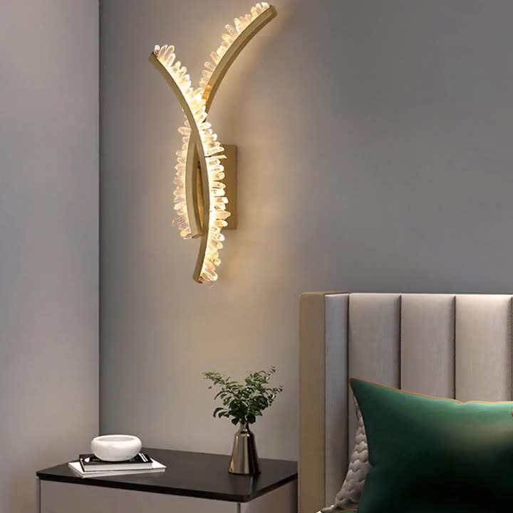 Deco Design Crystal Stainless Steel LED Wall Sconce Lamp