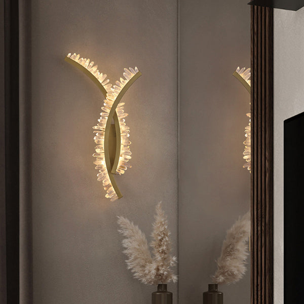 Deco Design Crystal Stainless Steel LED Wall Sconce Lamp