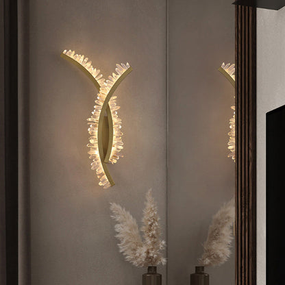Deco Design Crystal Stainless Steel LED Wall Sconce Lamp