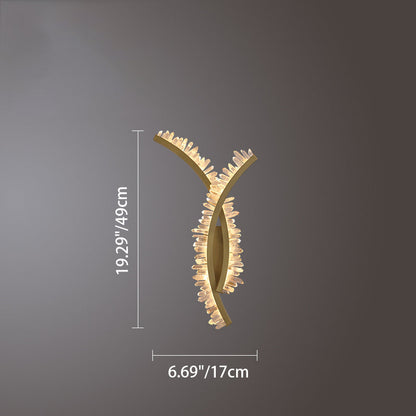 Deco Design Crystal Stainless Steel LED Wall Sconce Lamp