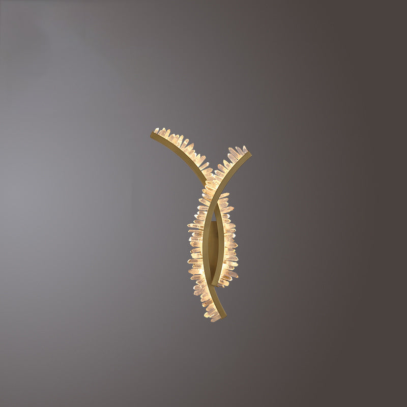 Deco Design Crystal Stainless Steel LED Wall Sconce Lamp