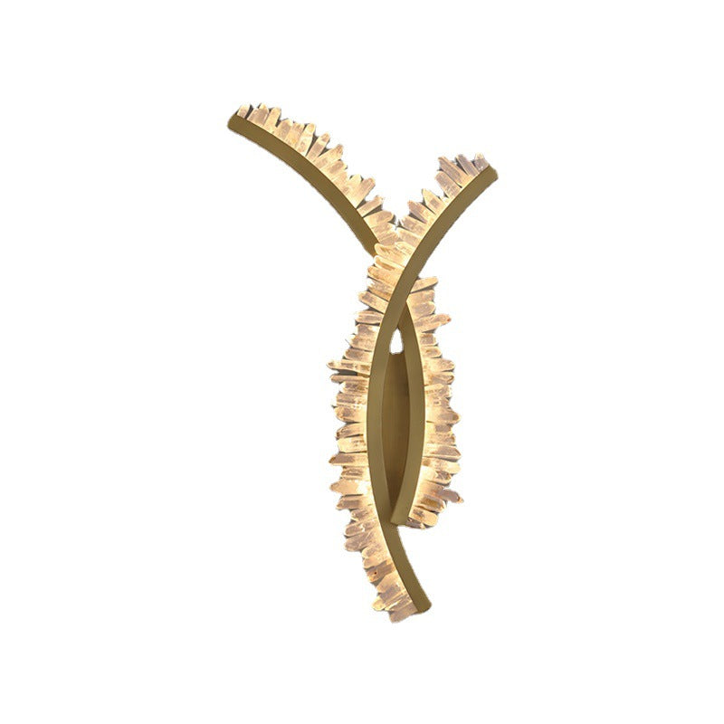 Deco Design Crystal Stainless Steel LED Wall Sconce Lamp