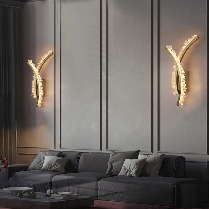 Deco Design Crystal Stainless Steel LED Wall Sconce Lamp