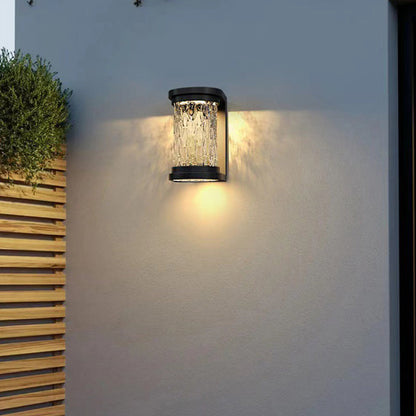 Waterproof Stainless Steel Crystal LED Wall Sconce Lamp
