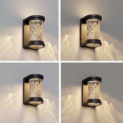 Waterproof Stainless Steel Crystal LED Wall Sconce Lamp