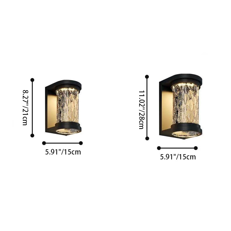Waterproof Stainless Steel Crystal LED Wall Sconce Lamp