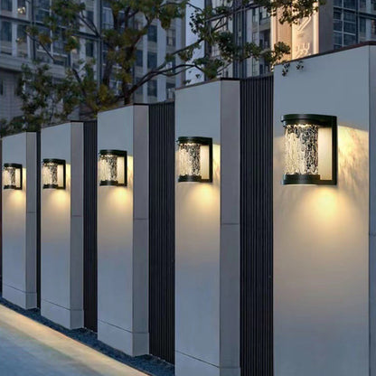 Waterproof Stainless Steel Crystal LED Wall Sconce Lamp