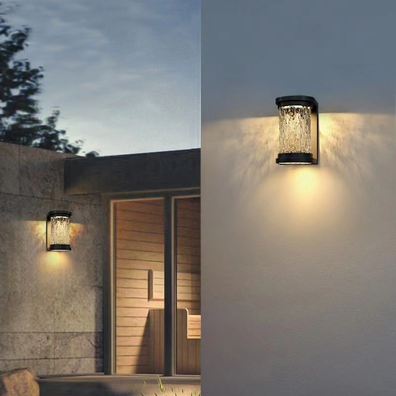 Waterproof Stainless Steel Crystal LED Wall Sconce Lamp