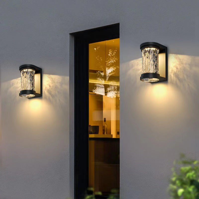 Waterproof Stainless Steel Crystal LED Wall Sconce Lamp