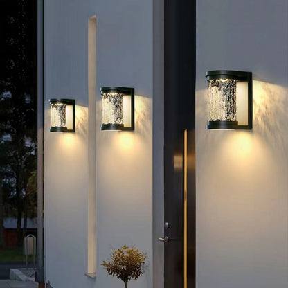 Waterproof Stainless Steel Crystal LED Wall Sconce Lamp