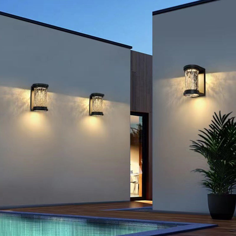 Waterproof Stainless Steel Crystal LED Wall Sconce Lamp