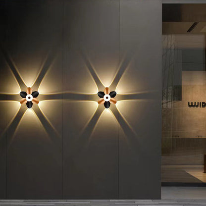 Flower-Shaped Design Aluminum LED Wall Sconce Lamp